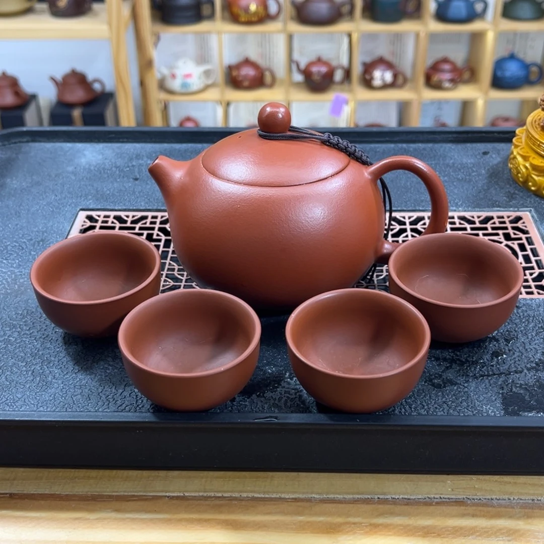 紫砂紫砂胖西施（一壶四杯）