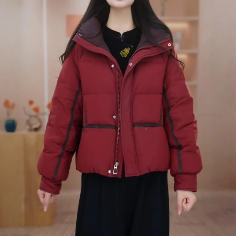 秋冬新款软乎乎泡芙感宽松显瘦棉服女小个子休闲时尚保暖棉衣外套