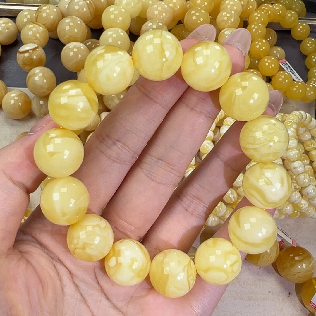 手链琥珀未镶嵌33.3妖花