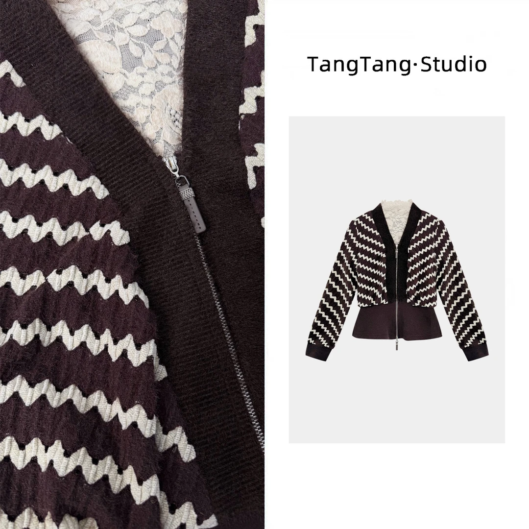 【TangTang·Studio】摩卡蕾丝上衣高级气质女装气质上衣-116219
