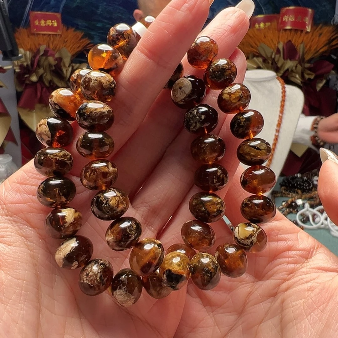 琥珀未镶嵌裸石抚顺琥珀10549十一多样性发其一