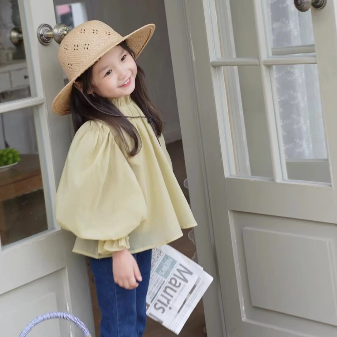 【春新】女童春季新款洋气网纱女宝气质小清新上衣WW2312熙熙可可