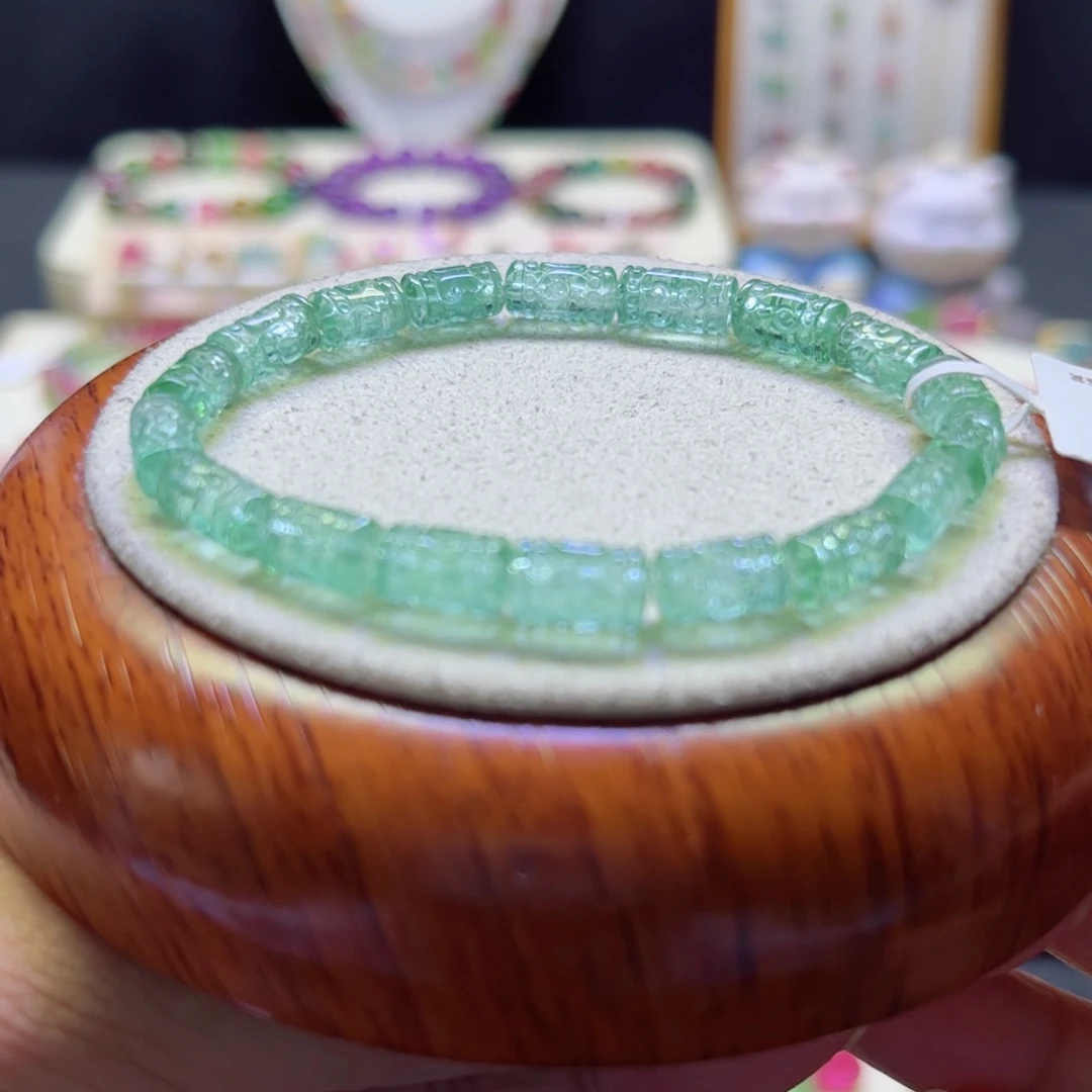 手链未镶嵌碧玺荧光回纹