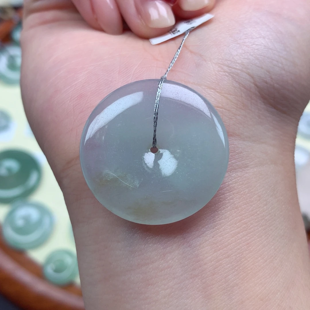 翡翠未镶嵌颈饰吊坠29/4.8mm