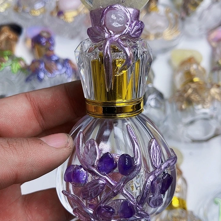 人***泰未镶嵌摆件紫晶水晶