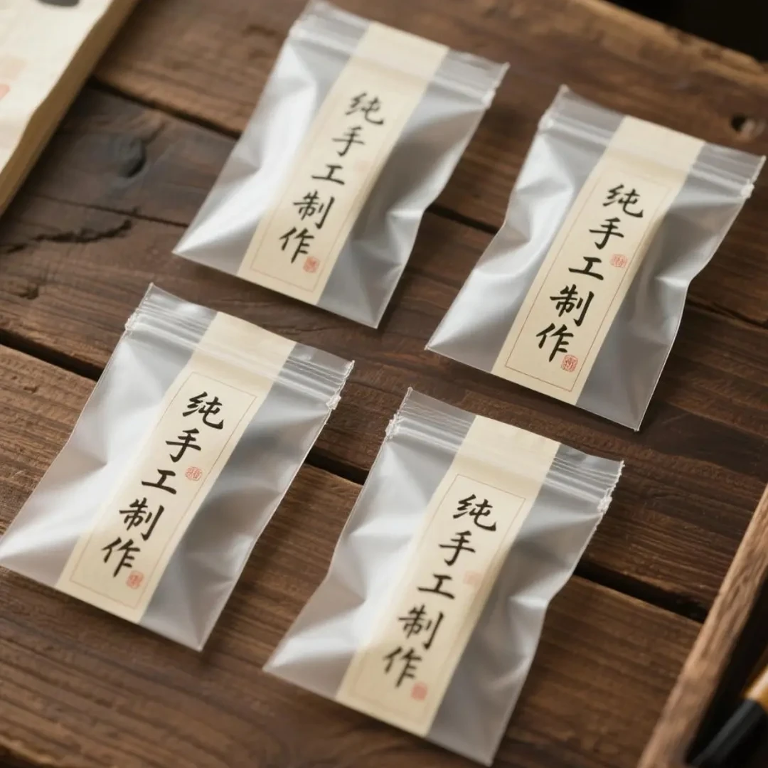 四包小号样品袋子手工制作特产密封袋小号透明密封透明袋