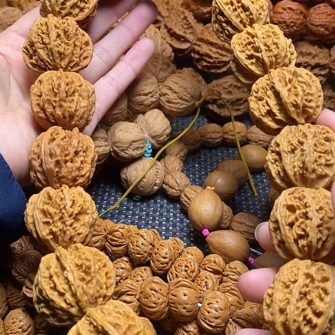 文玩核桃手串粗筋麻花手持