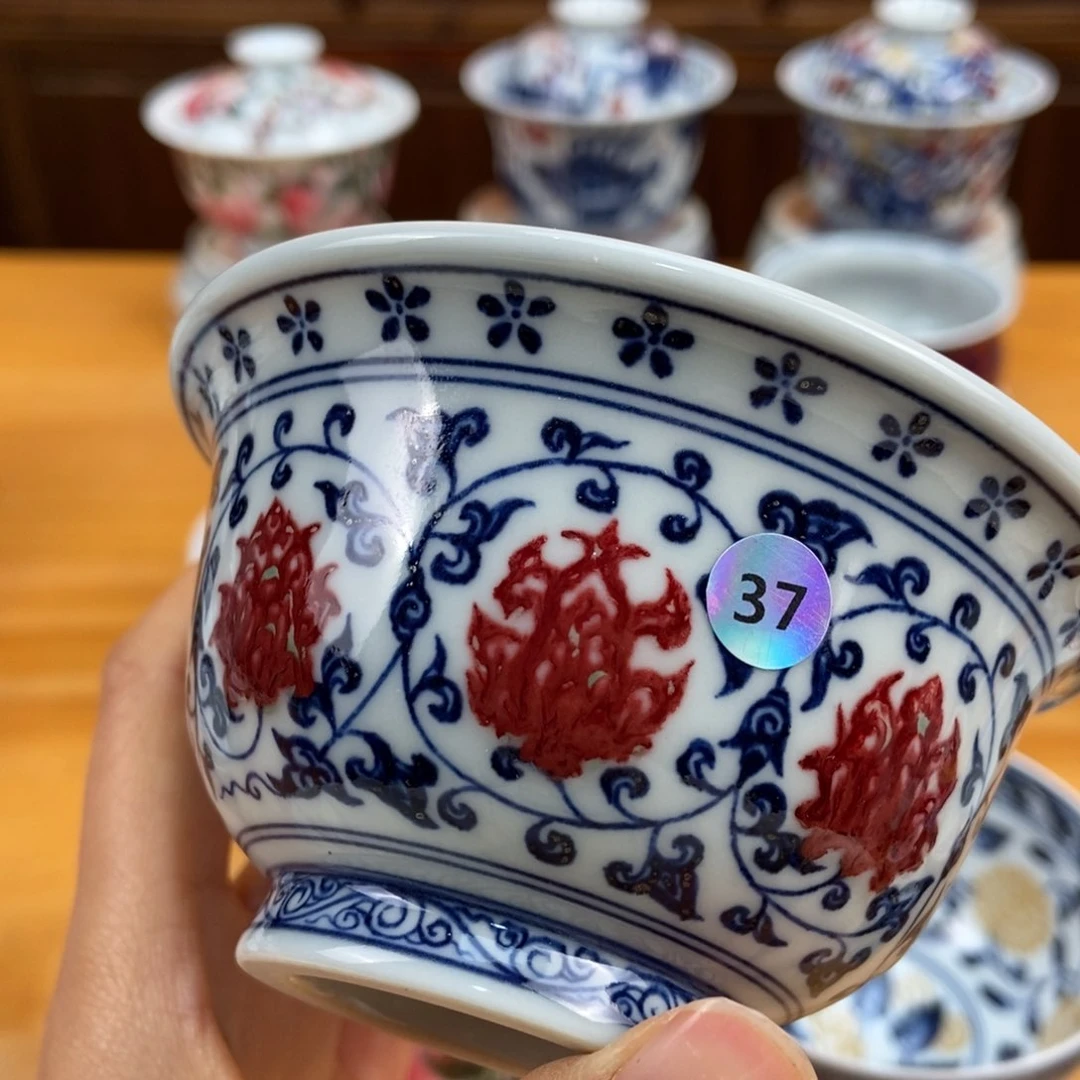 手绘现代茶具非古董