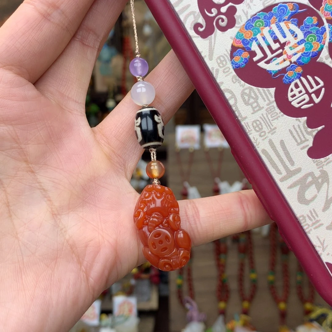 玛瑙/玉髓车挂未镶嵌