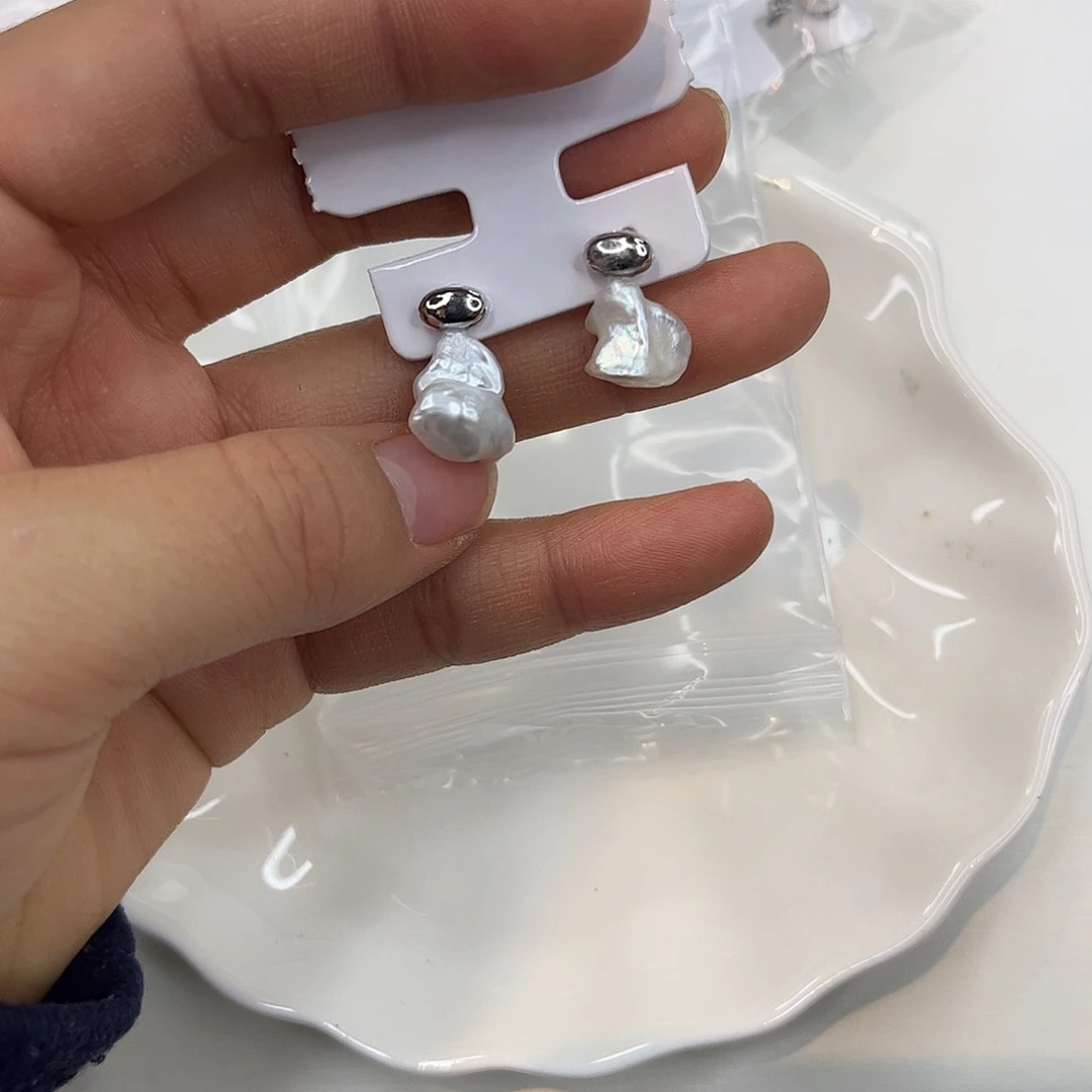 耳饰淡水珍珠合金