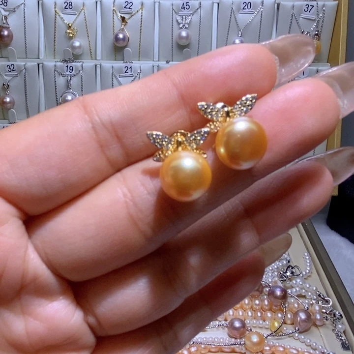 淡水珍珠耳饰未镶嵌