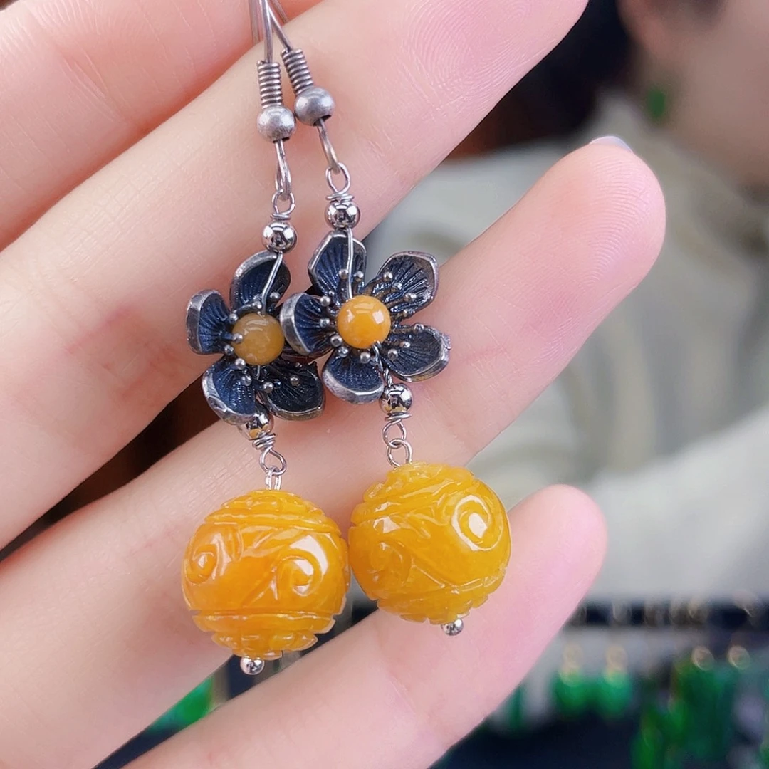 翡翠未镶嵌耳饰饰品