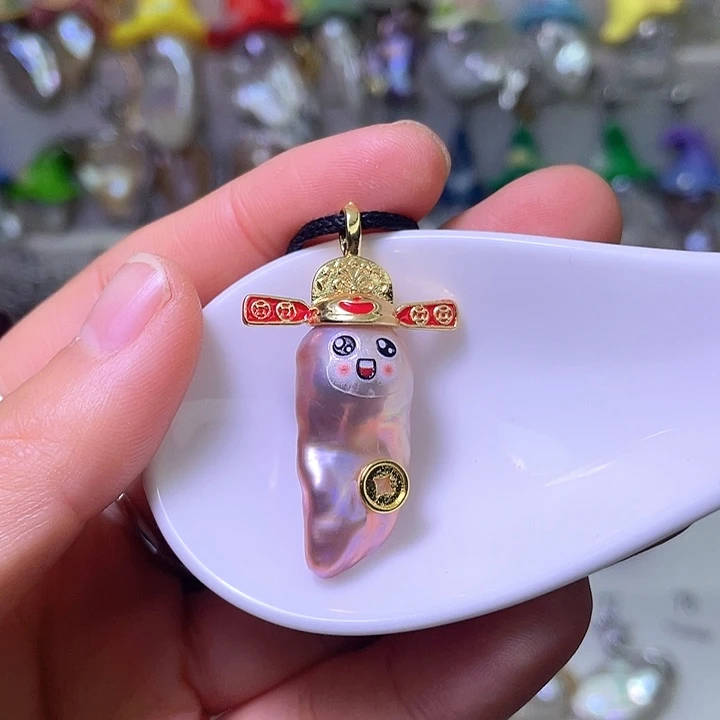 合金淡水珍珠颈饰30