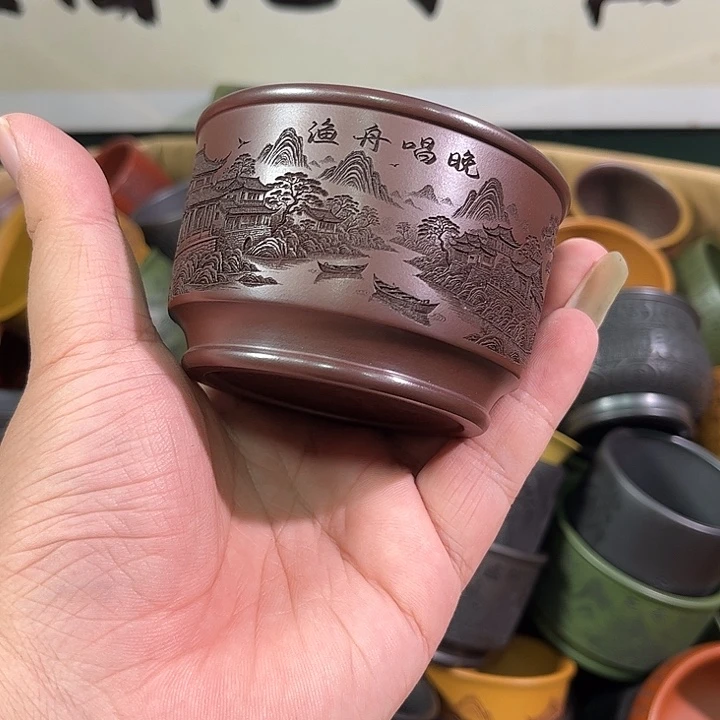茶杯紫砂全手工紫砂主人杯