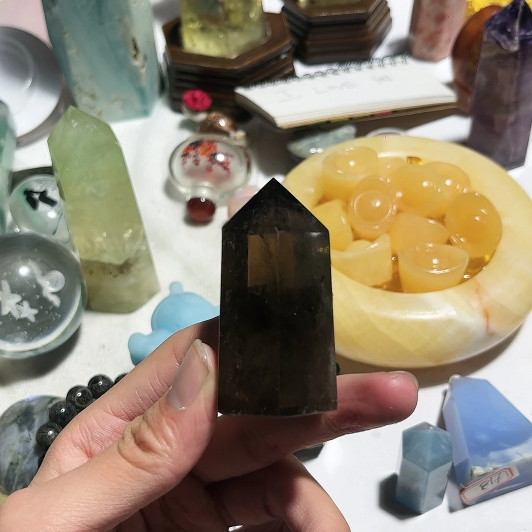 水晶天然水晶微瑕银S925镶嵌一****仨