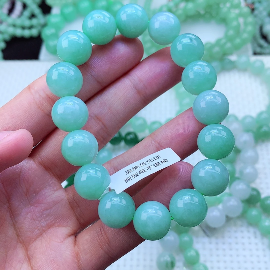 翡翠未镶嵌毛衣链卡13