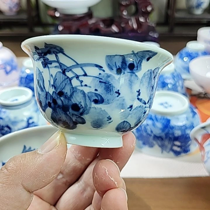 景德镇手工手绘画釉下彩1300º高温烧制容量80