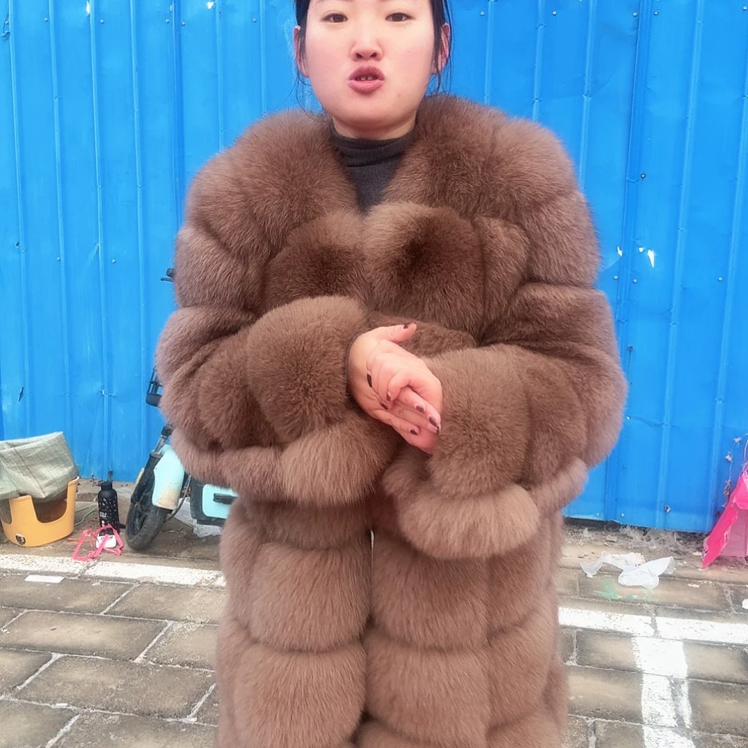 直播下单狐狸毛外套