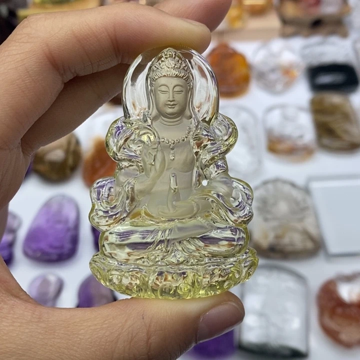 水晶颈饰未镶嵌?****拼定制