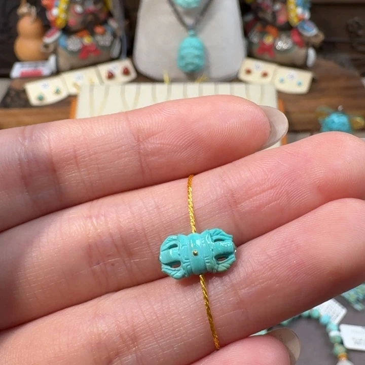 绿松石未镶嵌金刚杵配饰