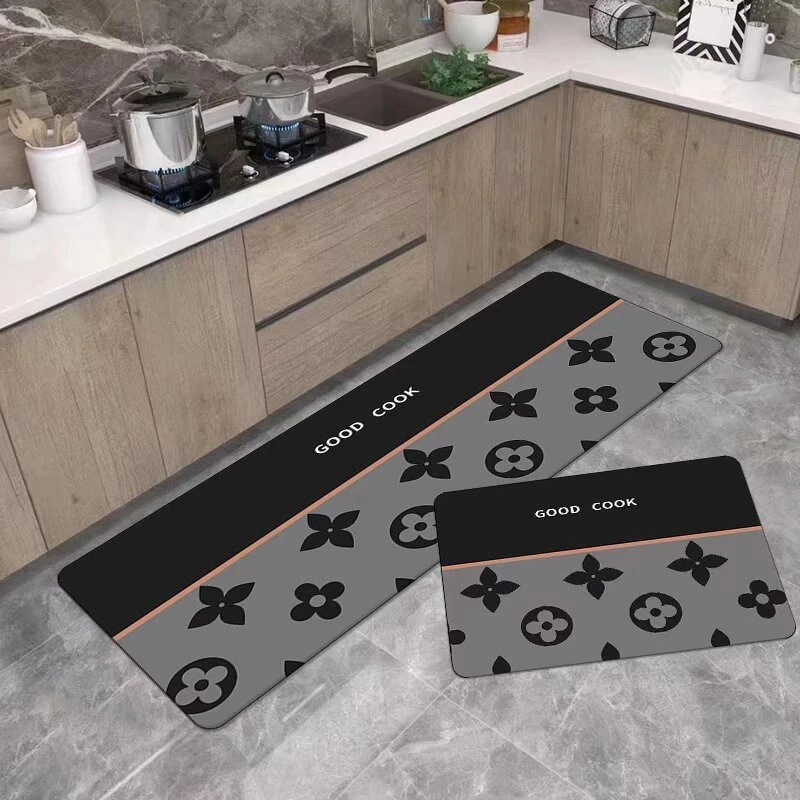 X168-5【40*60+40*120cm】厨房地垫防滑防油免洗耐脏脚垫家用硅藻泥