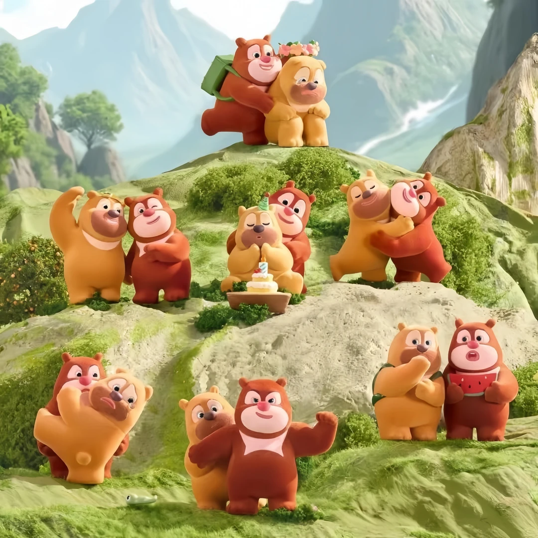 【预售】新款熊出没最 好的我们系列盲盒熊大熊熊出没打工熊盲盒