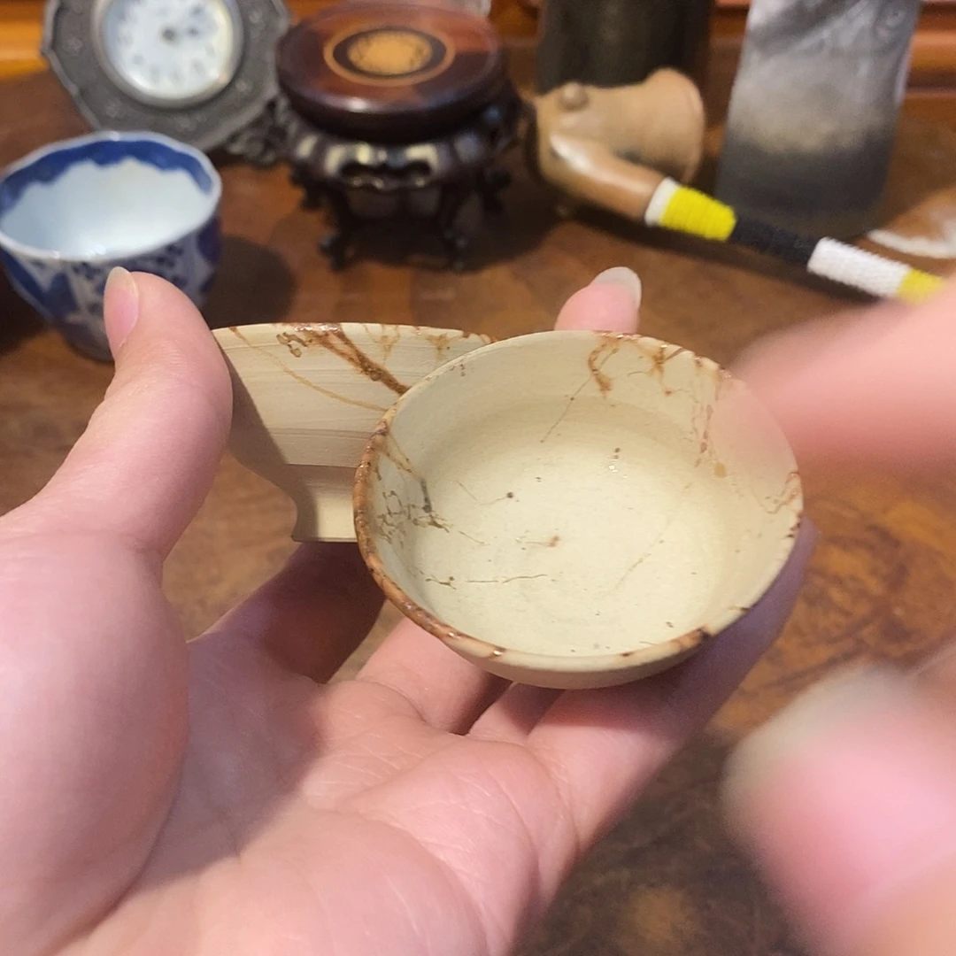 陶瓷小六古美术工艺品
