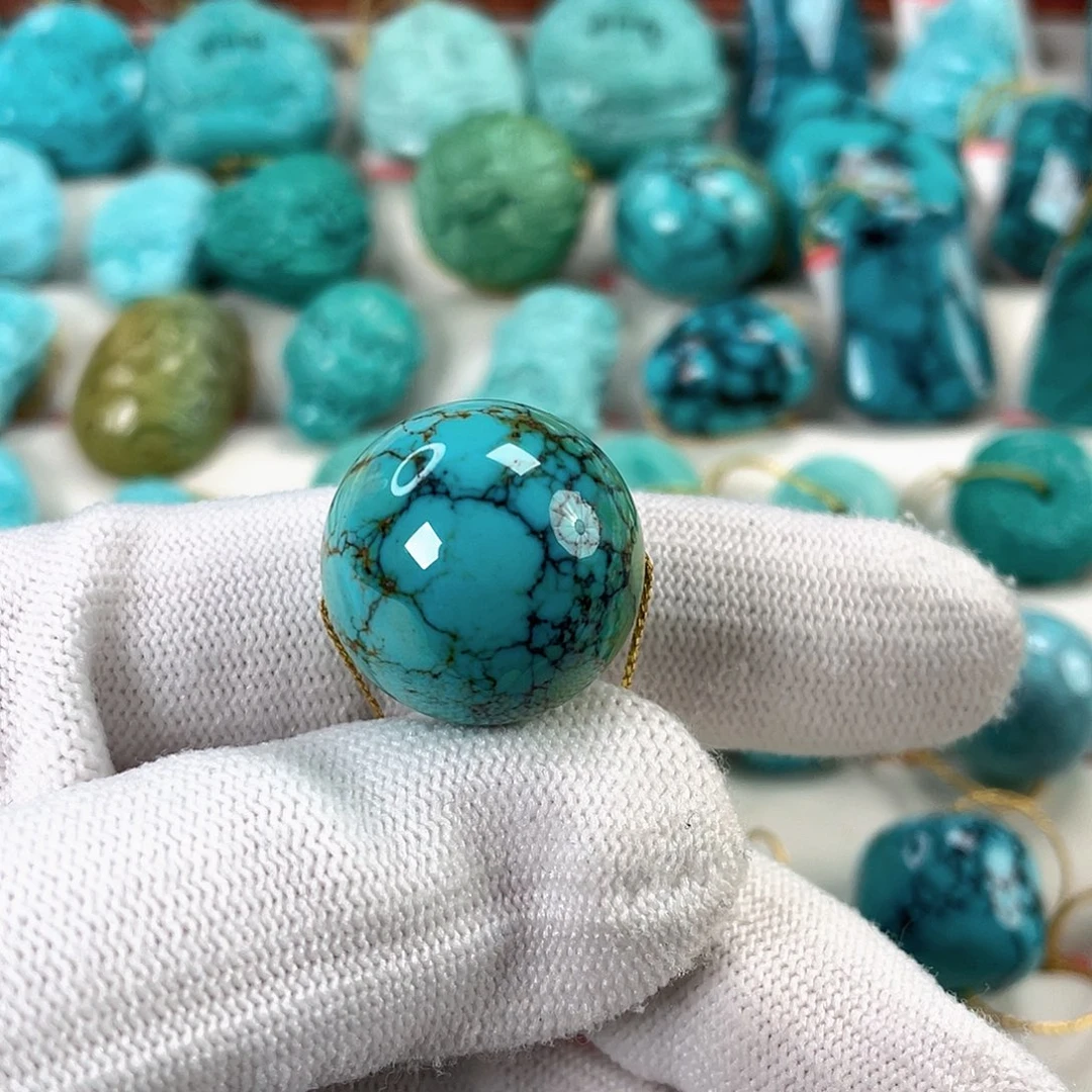 绿松石未镶嵌车挂