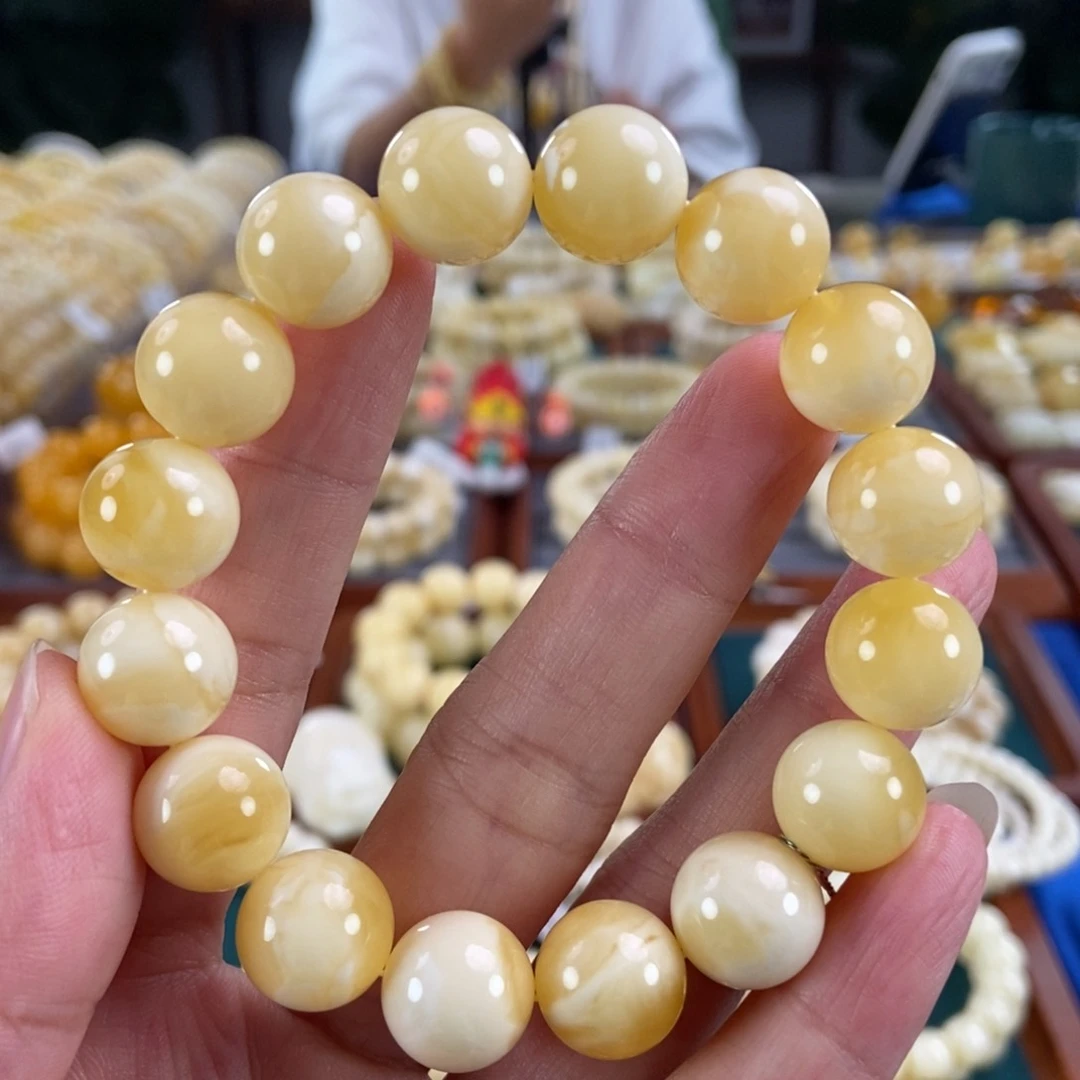 未镶嵌琥珀手链13圆珠20.47
