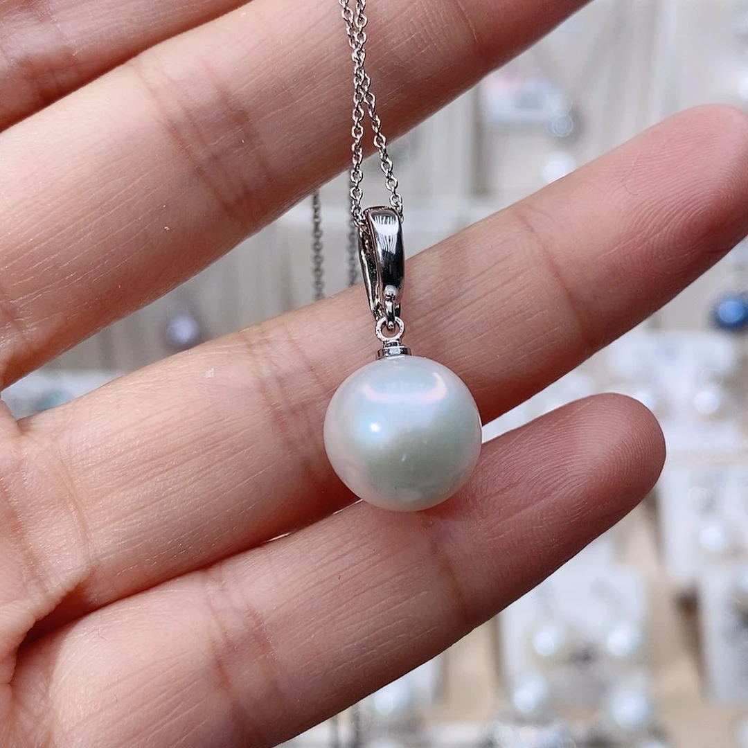颈饰银S925镶嵌淡水珍珠