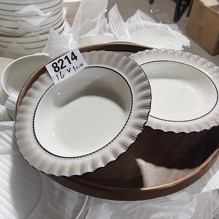 瓷微瑕外贸餐具8214
