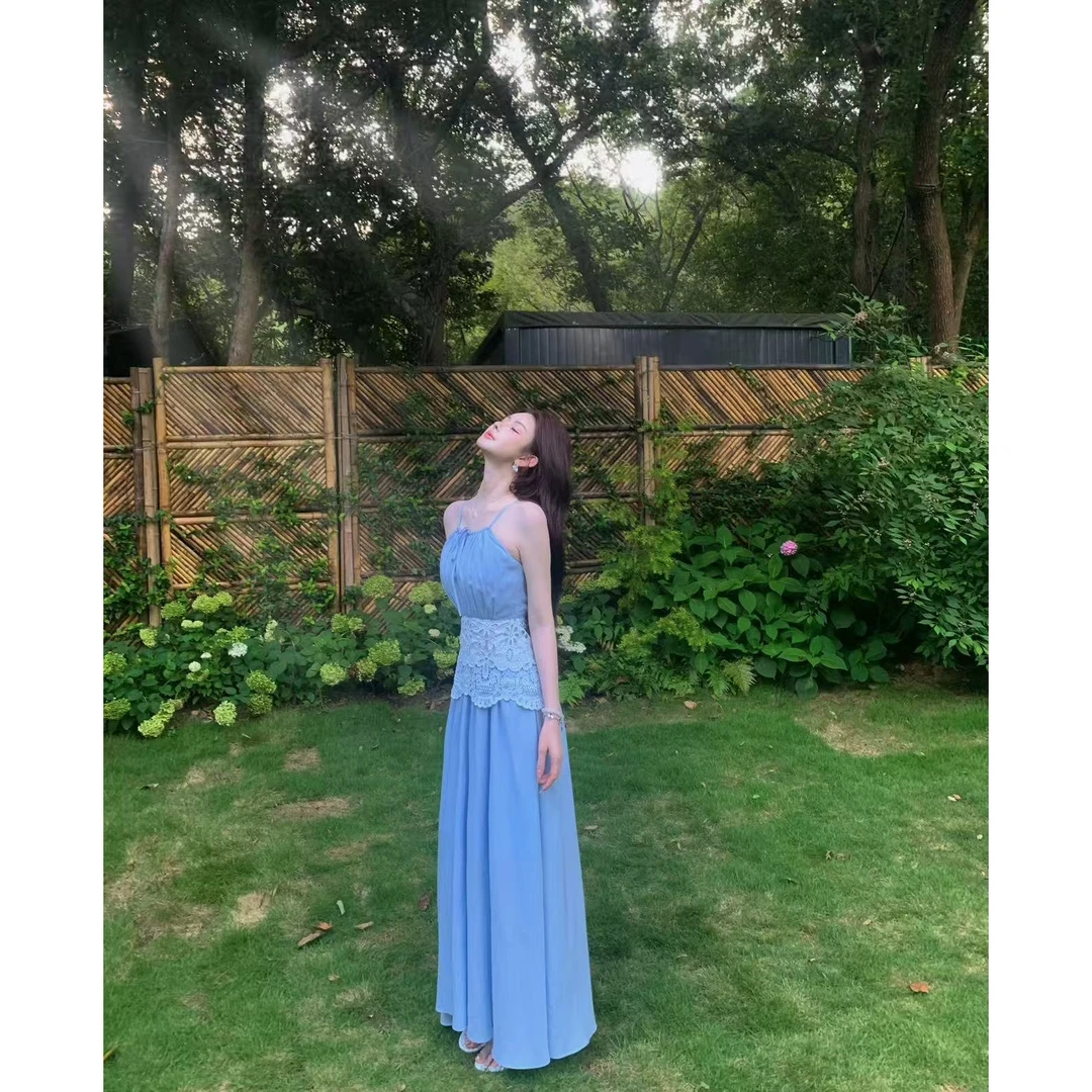 冰冰「小汀兰」夏季小众百搭洋气休闲百分百天丝连衣裙BBX5LYQ8456