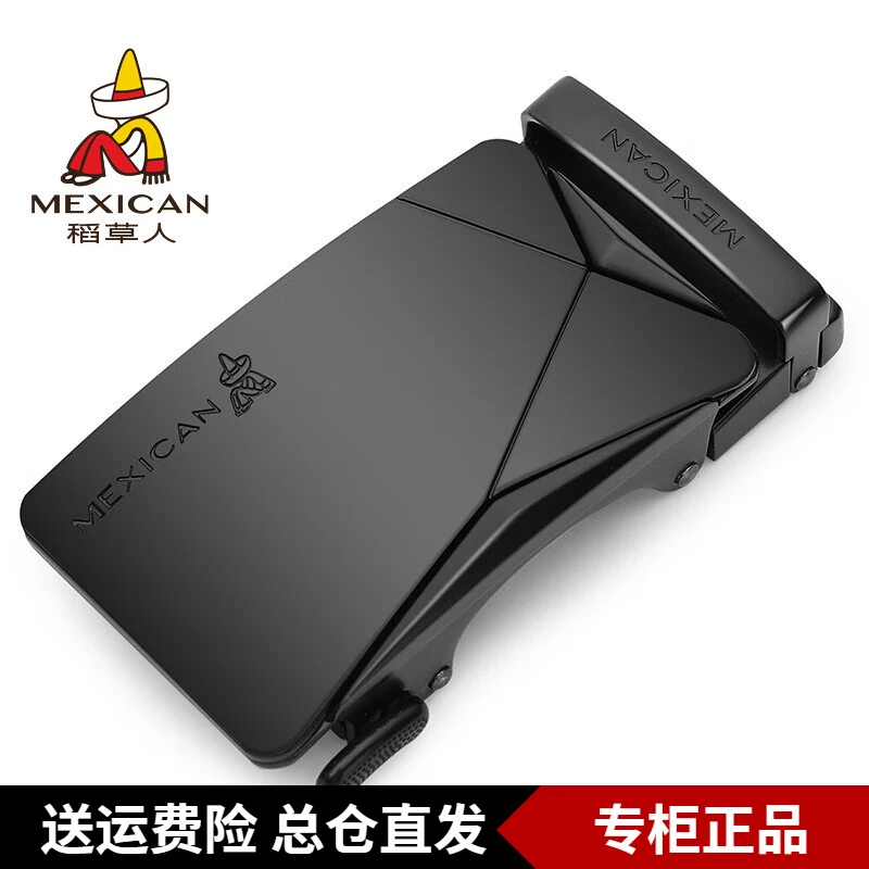 稻草人扣头男皮带扣自动扣卡扣3.5cm合金腰带头单卖扣头配件正品