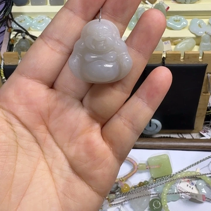 和田玉未镶嵌吊坠(不含链)宝润莱5（有棉）