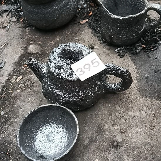 荥经黑砂茶具茶壶茶杯