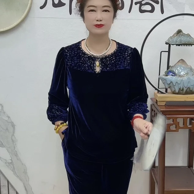 滴水洞定位雨花石丝绒烧花套装