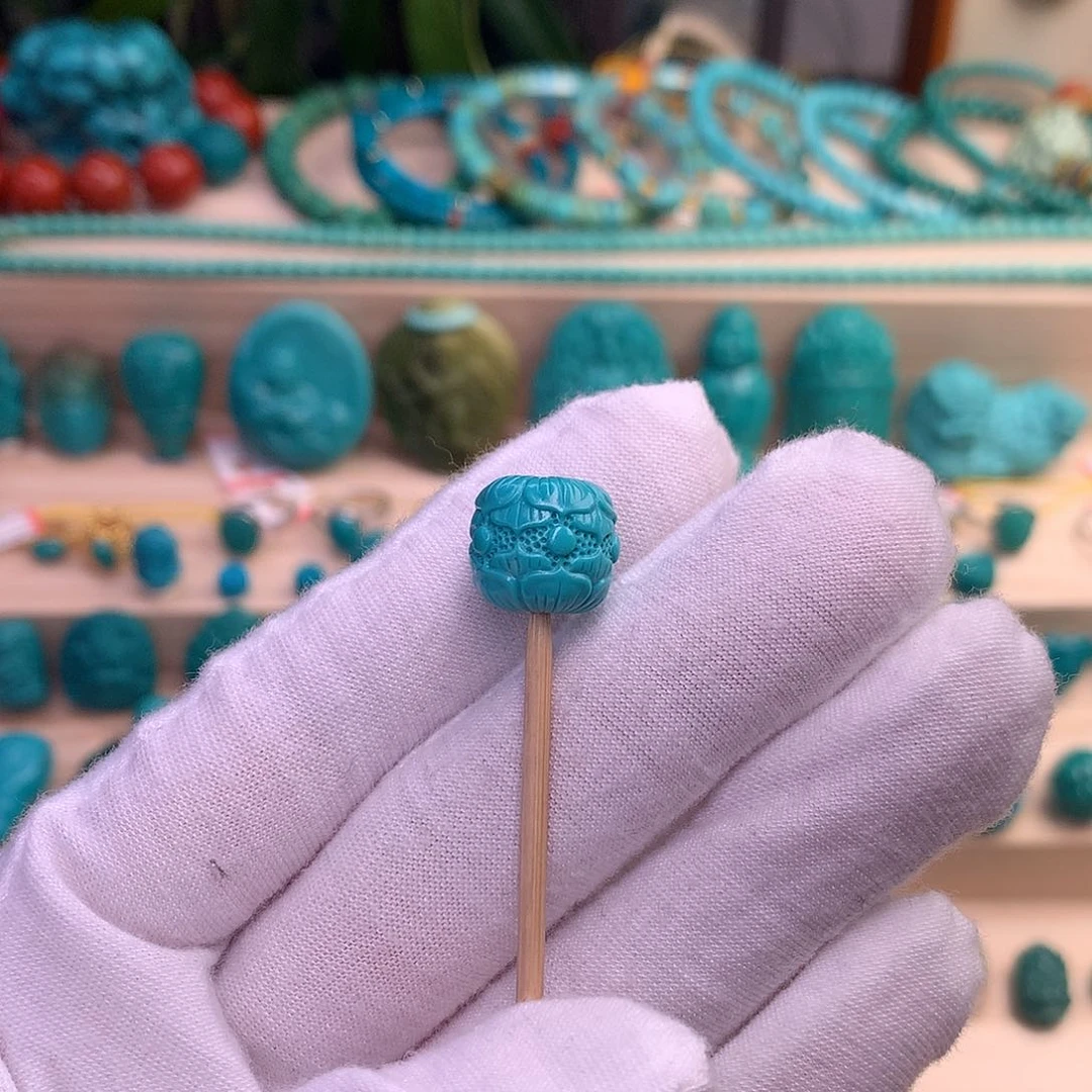 绿松石珠宝半成品未镶嵌