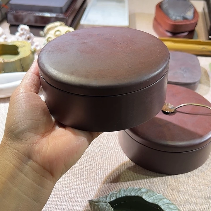 5寸单打宋坑石盖端砚