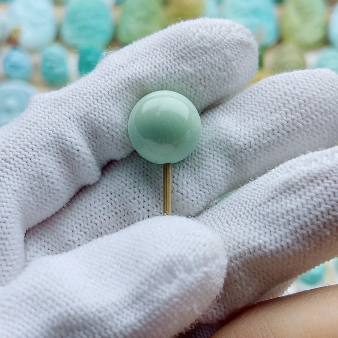 绿松石未镶嵌珠宝奇石14mm