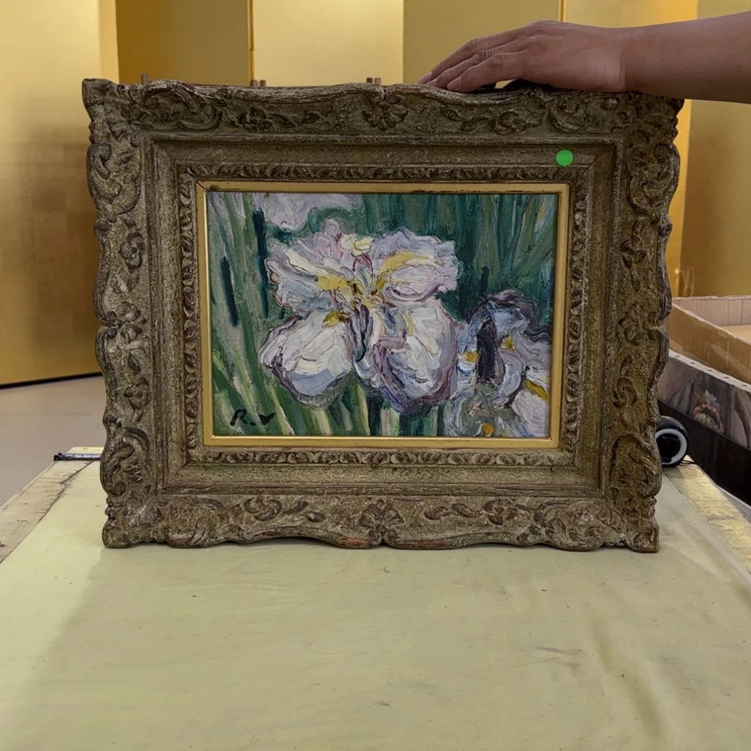 绘画H*O屏风框画茶空间设计