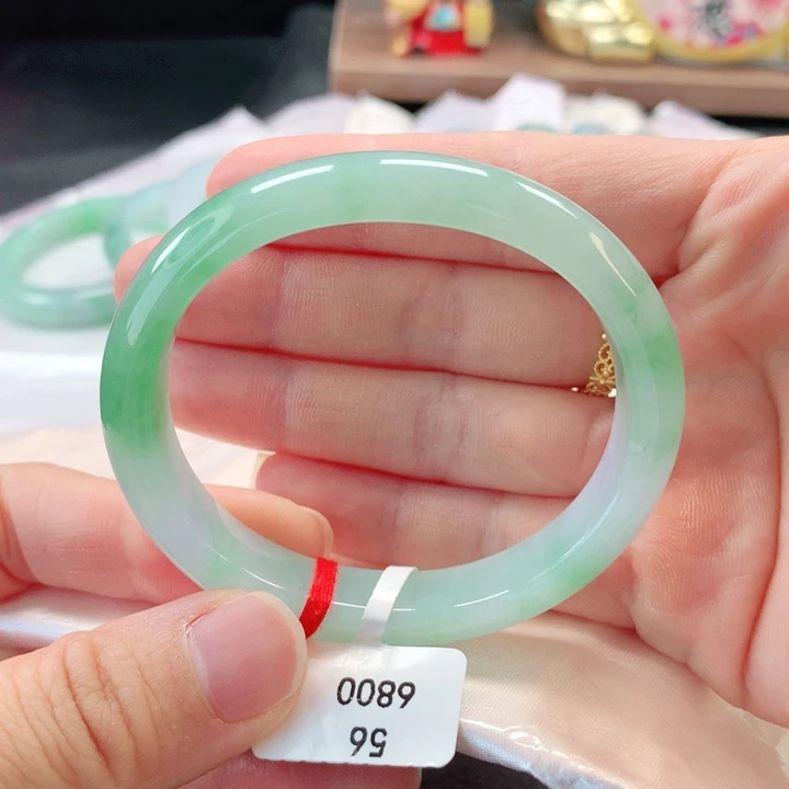 翡翠未镶嵌手镯缅甸A货翡翠手镯贵妃