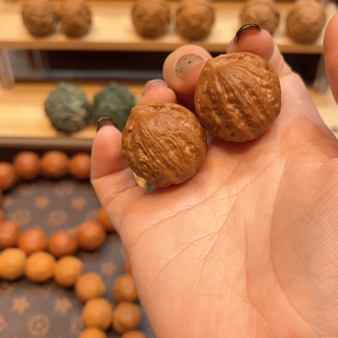 文玩核桃把件小肉墩儿