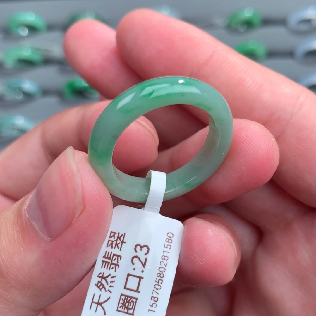 翡翠戒指未镶嵌天然