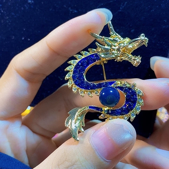 蓝珀未镶嵌珠宝奇石蓝珀胸针