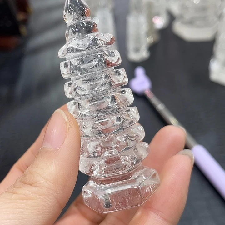 未镶嵌珠宝半成品水晶文昌塔