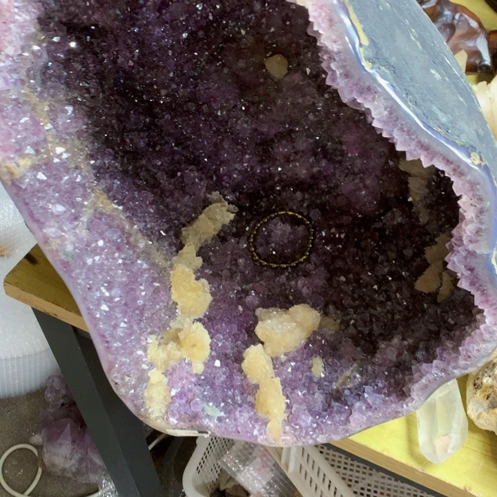 公***”紫晶大型摆件（非配饰）银S925镶嵌