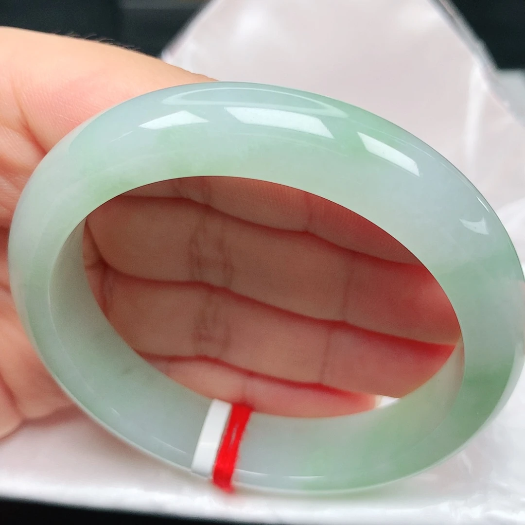 未镶嵌手镯翡翠22冰胶甜绿