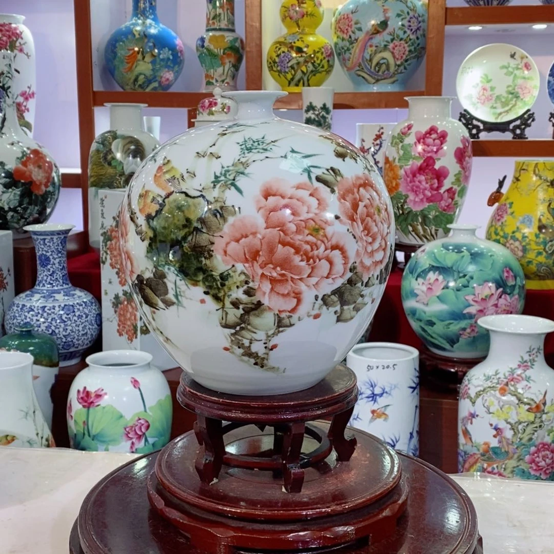 瓶景德镇陶瓷手绘