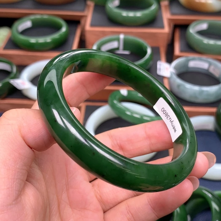 和田玉（碧玉）手镯未镶嵌62