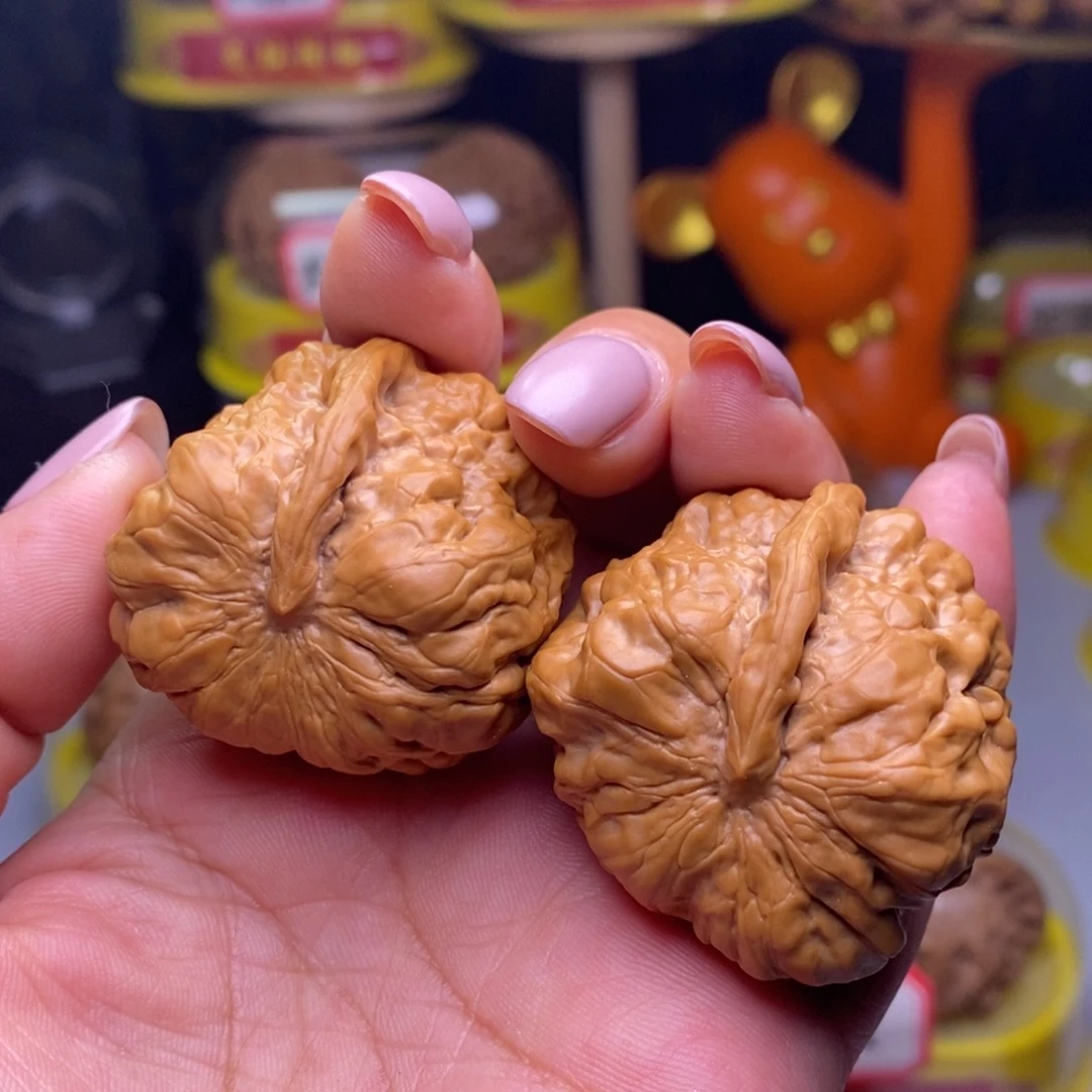 把件文玩核桃04蛤蟆头一根筋38尺